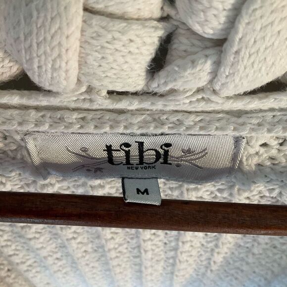 TIBI Cotton/Silk Braided Cardigan with Pockets!!!! Size Medium. Beautiful! - Picture 12 of 16